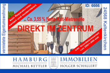 3-Zimmer-Eigentumswohnung, ca. 117 m² Gesamtfläche, Südterrasse, im Zentrum von 24568 Kaltenkirchen, 24568 Kaltenkirchen, Erdgeschosswohnung